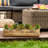 Large Wooden Planter Rustic Scandinavian Redwood Window Box H15 L76 W23 Cm, 24.5 Ltrs Cap.