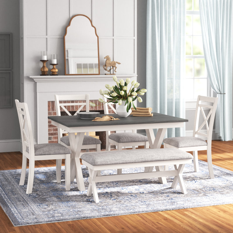 Maier 6 - Person Trestle Dining Set
