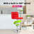 Bar Stool PU Leather Swivel Rotatable Bar Stool Set of 2 Adjustable Counter Height Bar Stool Modern Armless Dining Chair with Back Footrest for Kitchen Dining Room-291493414
