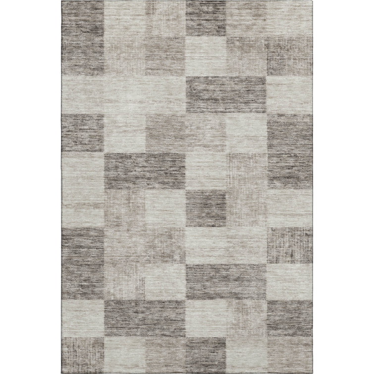 Premium Machine Washable Krause AMF1139 Geometric Rug