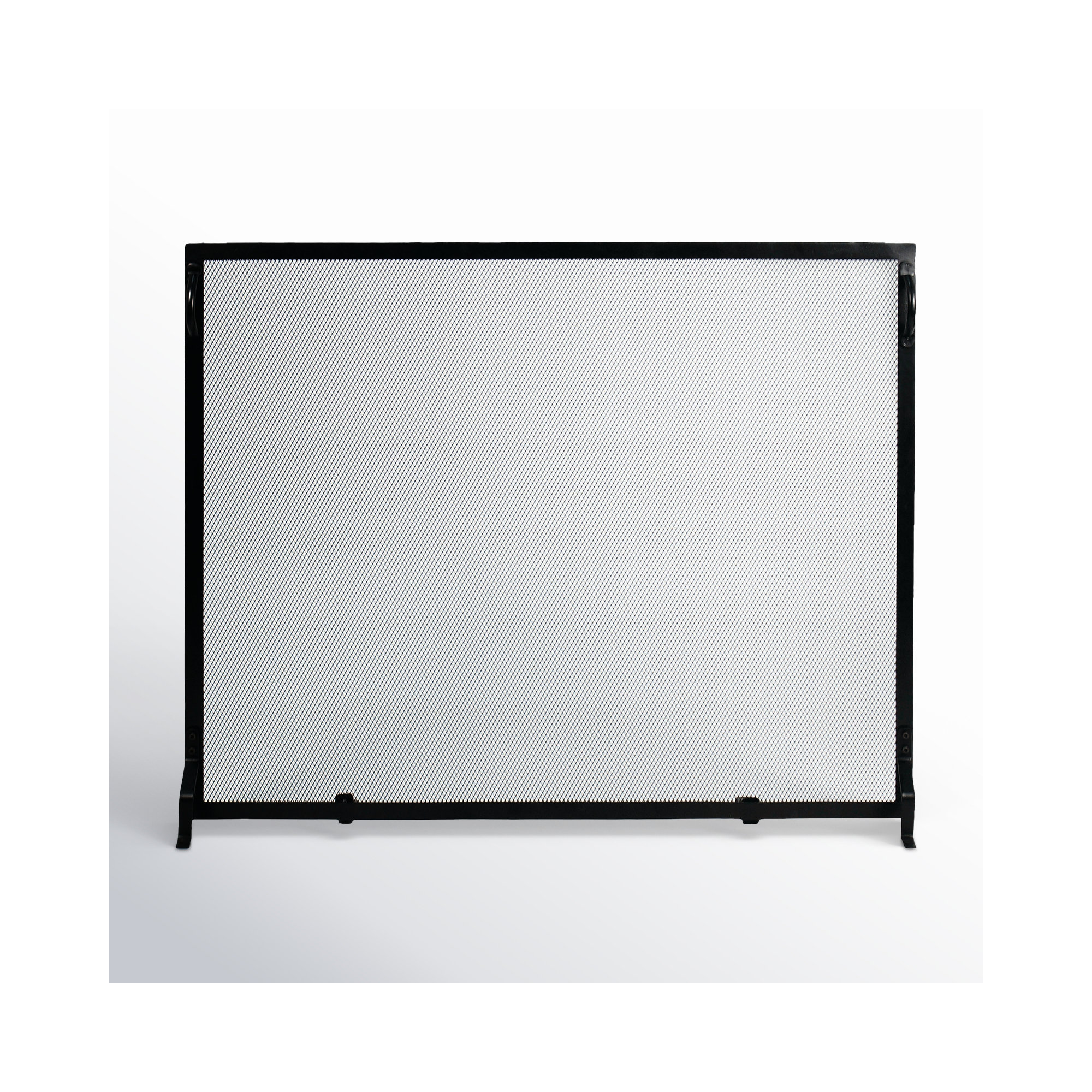 Anja Single Panel Iron Fireplace Screen, 30" H x 38" W x 4" D