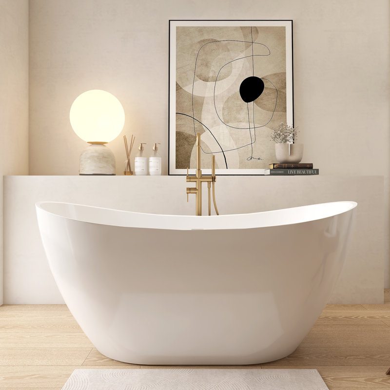 Baignoire autoportante en acrylique 60 po x 29 po