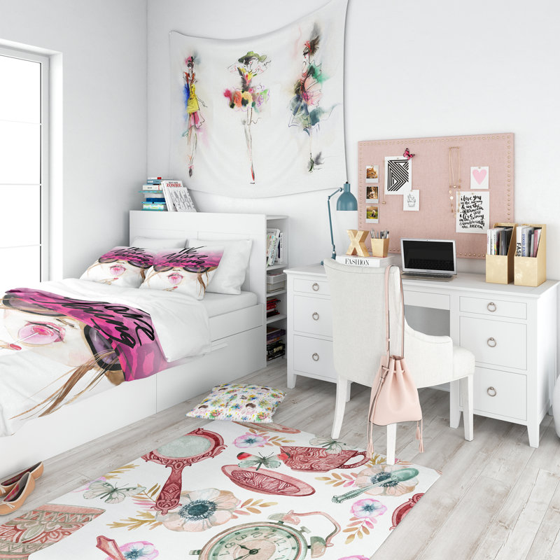 Ensemble de housse de couette traditionnelle, Housse simple + 1 taie décorative