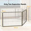 2 Piece Dog Pen Expansion Pack for 60cm High Pet Playpen for S Dogs