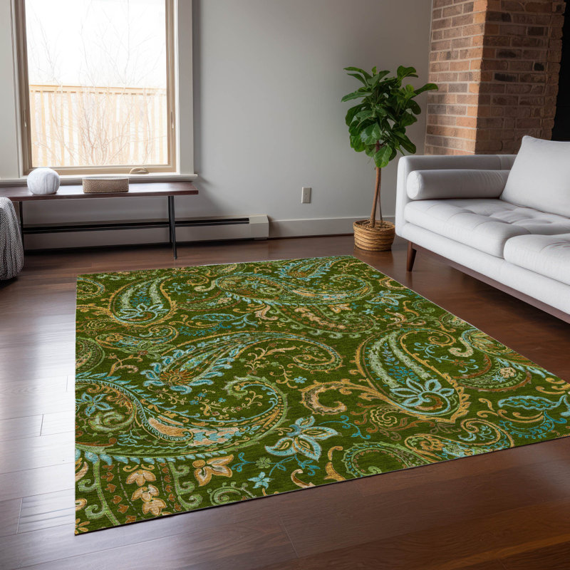 Tapis intérieur / extérieur Kinslee, Rectangle de 10 pi x 14 pi