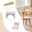 5 -Person Solid Wood Dining Set-1457739161