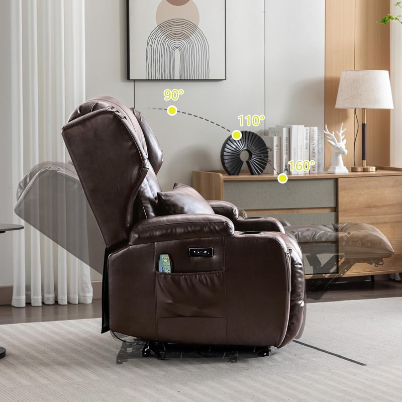 Fauteuil inclinable Barberie, Brun
