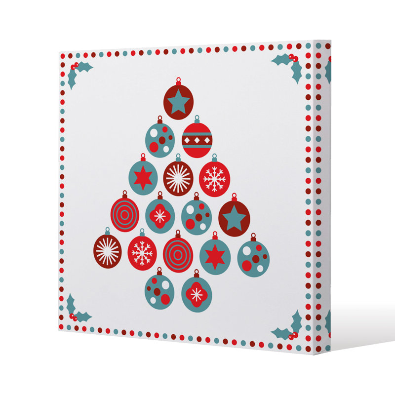 Seasonal Christmas - Wrapped Canvas Print, 101cm H x 101cm W