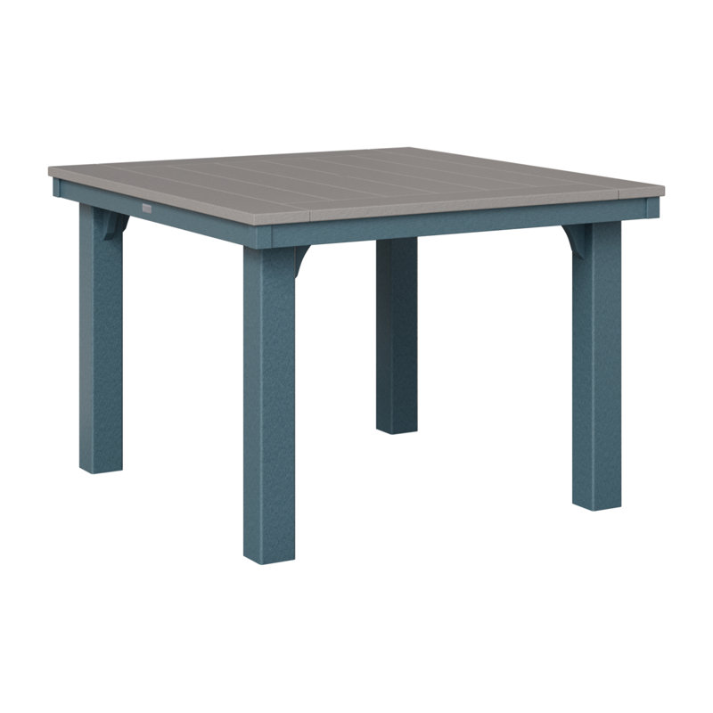 Homestead Outdoor Square Dining Table, Slate, Coastal Gray