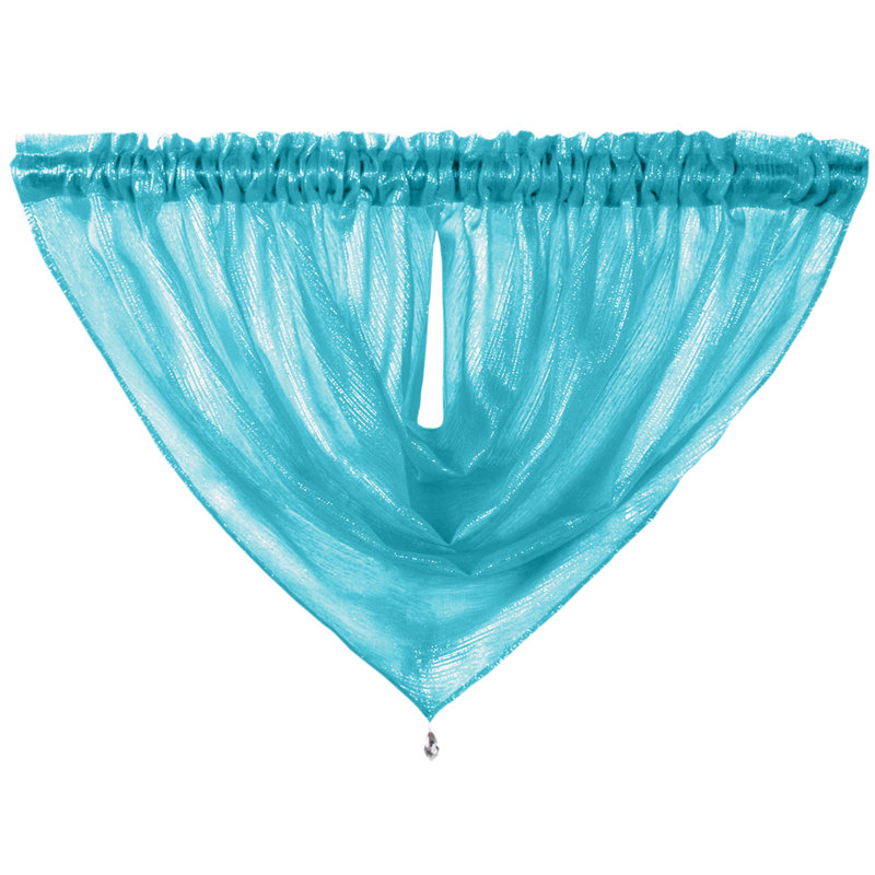 Anvar Semi Sheer Curtain, Teal