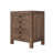 Rustic Farmhouse Style 3-Drawer Nightstand With Cup Pulls And Integrated Charge Station, Small Bedside Table