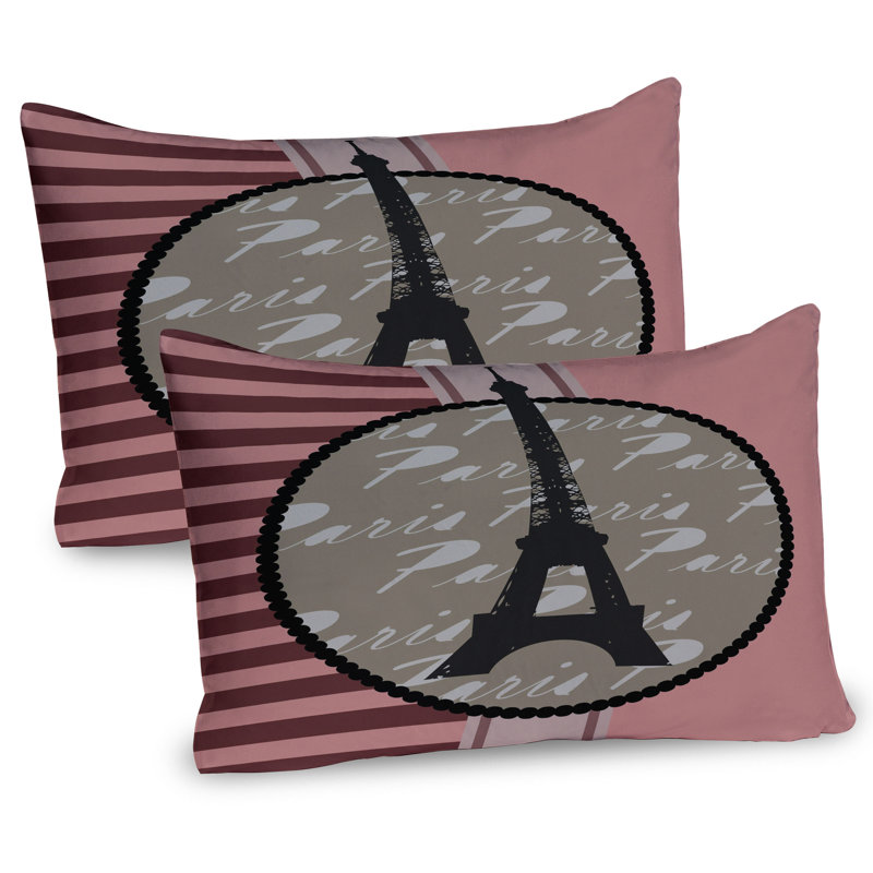 Ensemble de 2 taies décoratives Ambesonne Paris, H 20 po x l 26 po