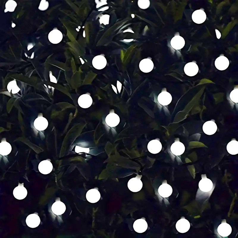 LED Solar Powered Cord String Light, 100 Lamps - 12 Metre Long