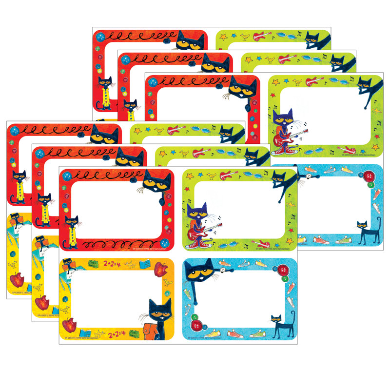 Étiquette et étiquette Edupress Pete the Cat