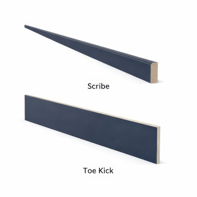 Gallery Now Sherwood 48" Matching Toe Kick and 48in Scribe Set, 2 Pack, All-Plywood Construction, Ready to Assemble
