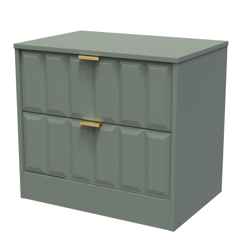 Besian 58cm W Manufactured Wood Bedside Table, Reed Green