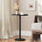 24.7" Small End Table Round Storage Table Cocktail Table-27284330