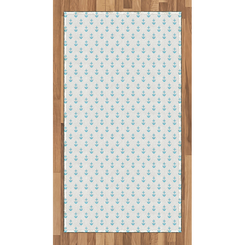 Anchor High Density Long Fiber Poly Threads Decorative Area Rug Carpet, Rectangle 2'7" x 5'