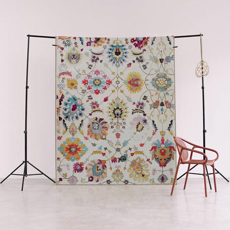 Tapis intérieur / extérieur Rectangle Ruidhe, Rectangle 4 pi 7 po x 6 pi 7 po
