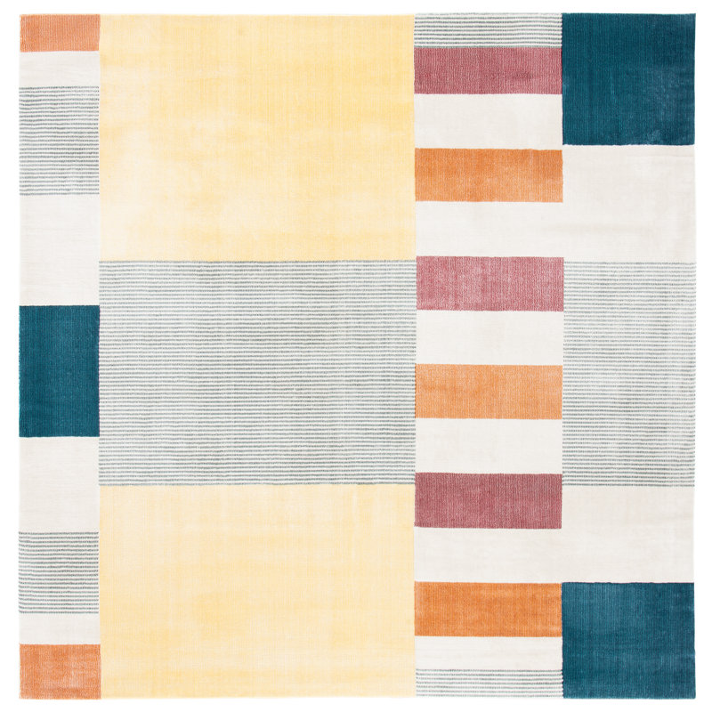 Hopson 300 Performance Geometric Rug, Square 6'7"