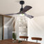 Lustre ventilateur de plafond moderne à DEL 42 po avec télécommande Jhamarion-2092615411