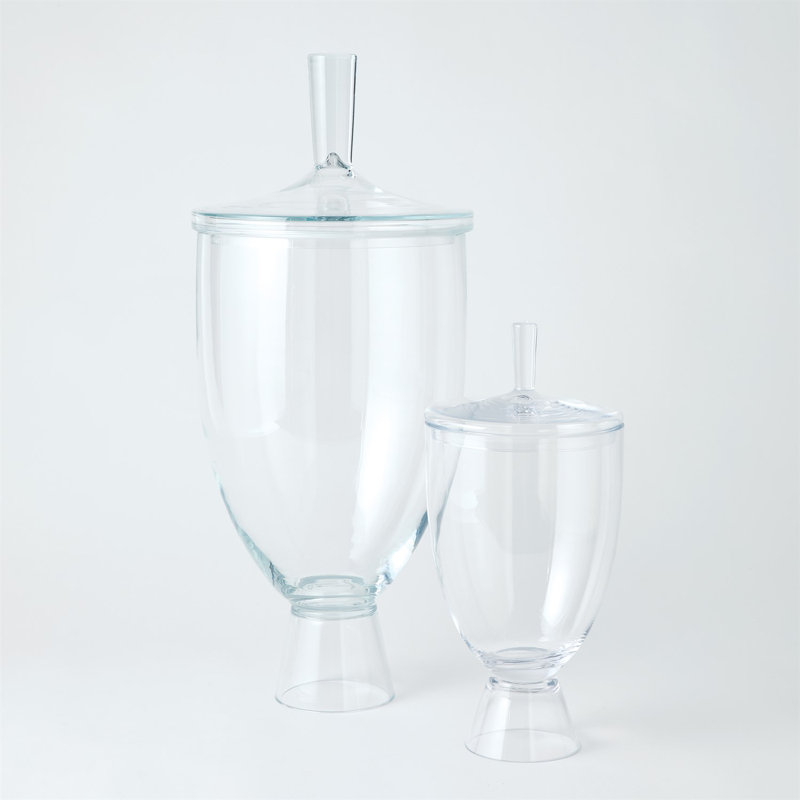 Celine Classic Silhouette Decorative Glass Jar 18" x 9"