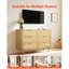 Commode 6 tiroirs en rotin