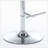 2PCS Velvet Swivel Tufted Back Barstools With Metal Silver Base-526015377