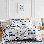 Ensemble de housse de couette réversible en microfibre Coastal Stripes Collection
