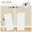 Commode double 6 tiroirs avec poignées en métal, commode moderne avec tiroirs profonds pour chambre à coucher, salon, entrée, blanc