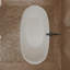 Baignoire de trempage autoportante blanche en acrylique 51 "x 27,5" avec trop-plein et bonde escamotable pour salle de bain MonBlari-120392934-124541409