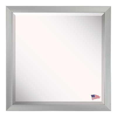 Miroir mural en argent doux