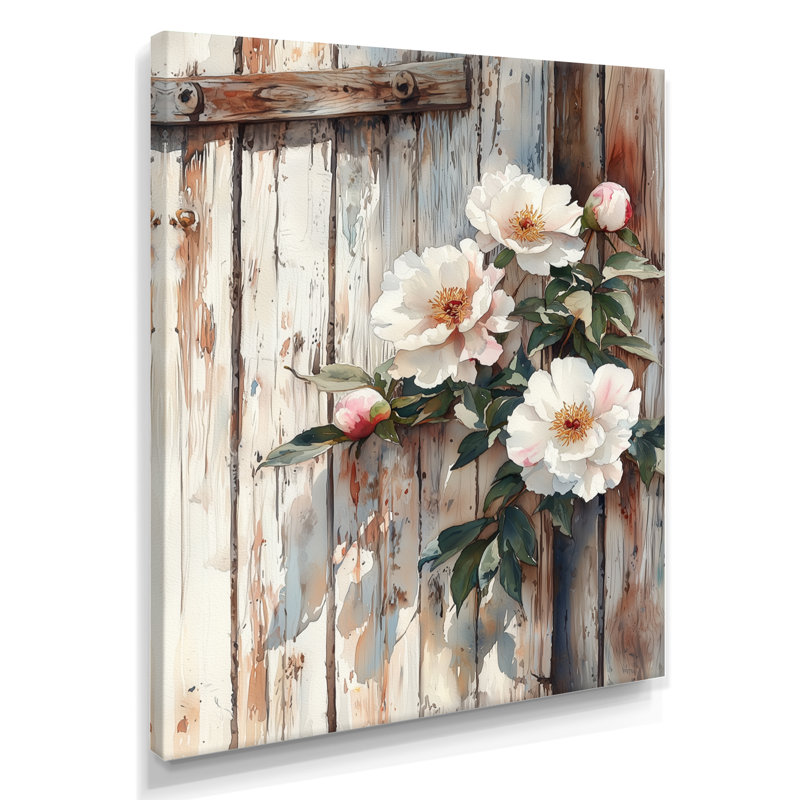 Gottberg - Floral Wall Art Living Room, H 32 po x l 16 po, Toile tendue, Ne s'applique pas