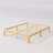 Amylia Solid Wood and Metal Heavy Duty Rayon from Bamboo iron Platform Bed Frame No Box Spring Required-170940785-147289316