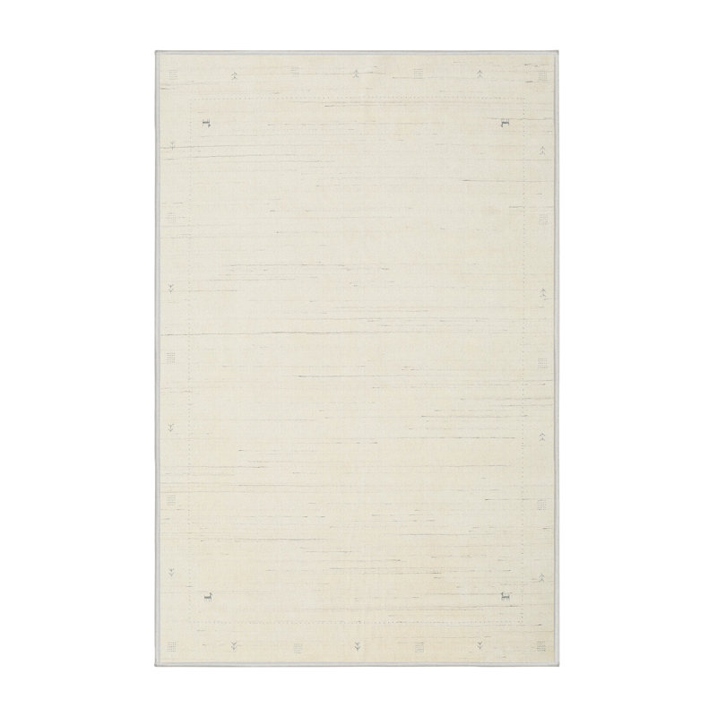 Surface beige contemporaine tapis, Rectangle 5 pi x 7 pi