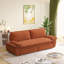 Grand lit orange de 73,2 po, canapé-lit convertible 31 po, amovible et amovible, confortable pour dormir