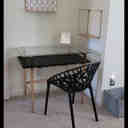 Mercer41 Geri Mid-Century Glass Desk & Reviews | Wayfair