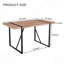 Table de salle à manger Rustic Industrial