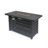 Propane-Powered Wicker Square Outdoor Fire Pit Table