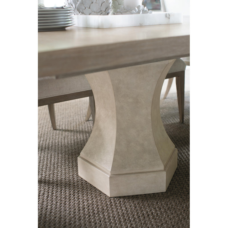 Santa Barbara Extendable Dining Set, 9 Pieces: Table, 8 Chairs