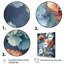 «Coral Blue Carnations Harmony II», reproduction sur toile-350586573-350586574