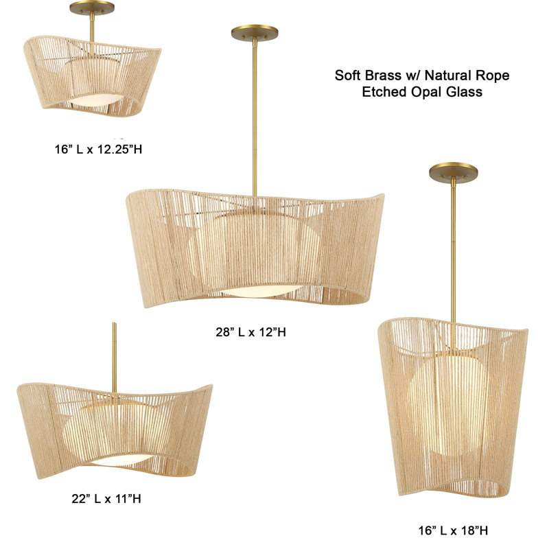 Gaspah 1 - Light Soft Brass Single Pendant