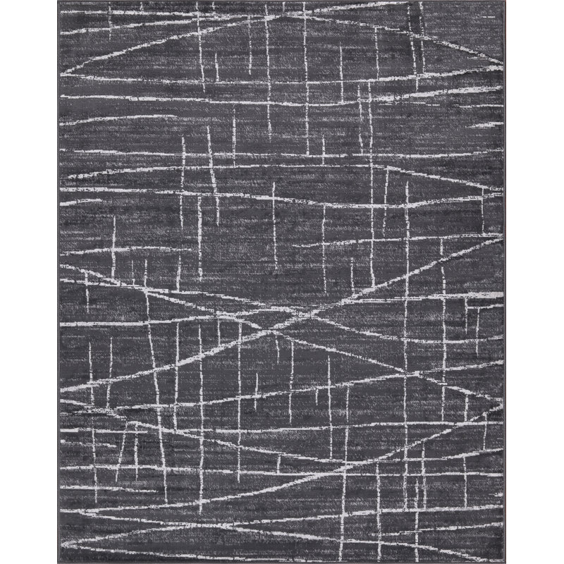 Low-Pile Pierce Rug, Rectangle 7'9" x 10'