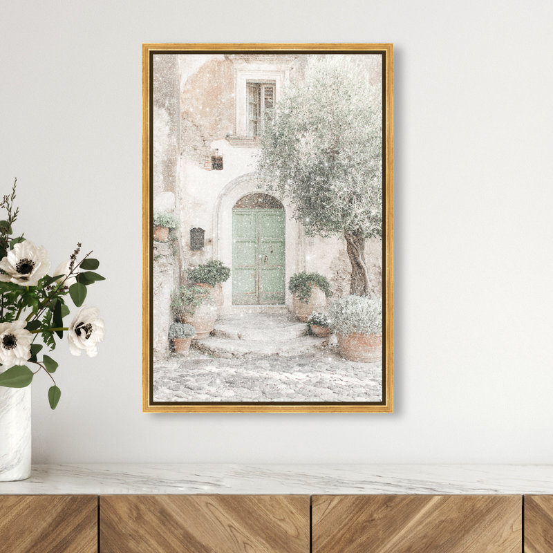 Mint Door I Canvas Architecture Print by Oliver Gal, Black Frame, 10 x 15, 10"H x 15"W, Gallery Wrapped