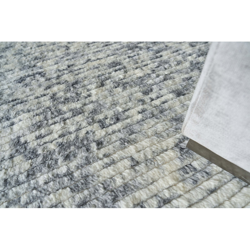 Kaza Wool Striped Area Rug, Rectangle 8' x 10'