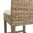 Kogan Rattan and Solid Wood Upholstered Stool-965646402