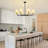 8-Light Modern Dimmable Chandelier With Fabric Shades-1133403418