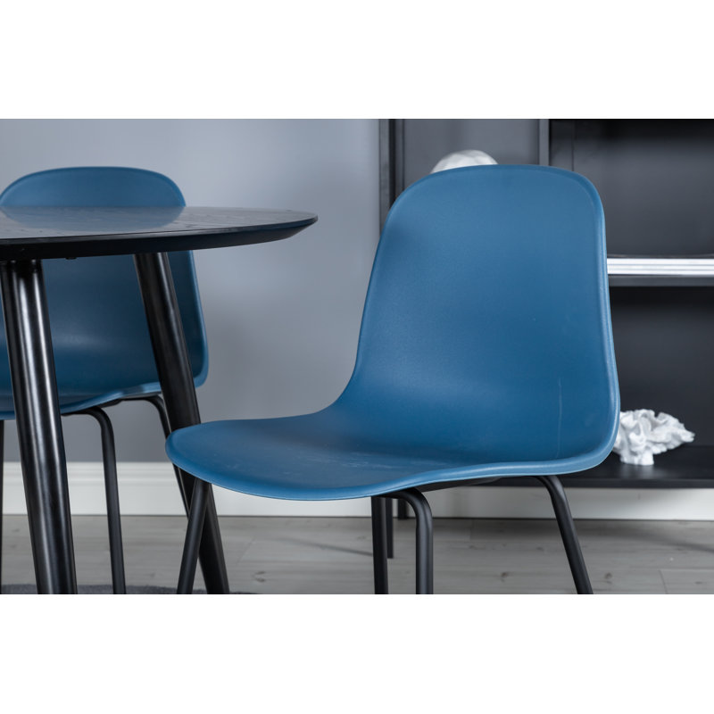 Schroeder 4 - Person Dining Set, Blue