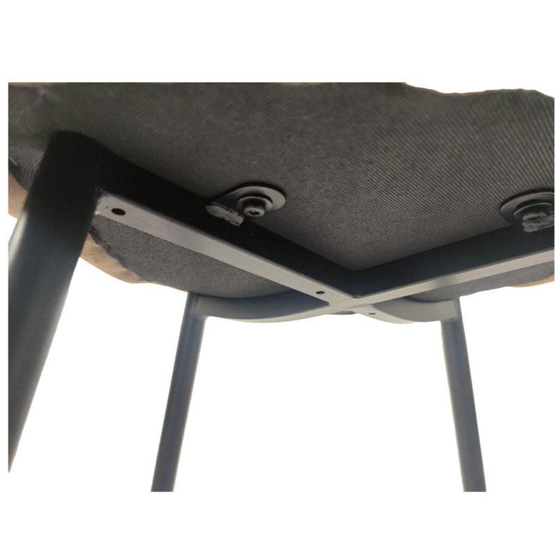 Vassilena Modern Kitchen Dining Room Chairs,Upholstered Dining Accent Chairs Cushion Seat And Sturdy Metal Legs, Dark Brown