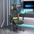 Gaming Chair with Footrest Fabric-712762742